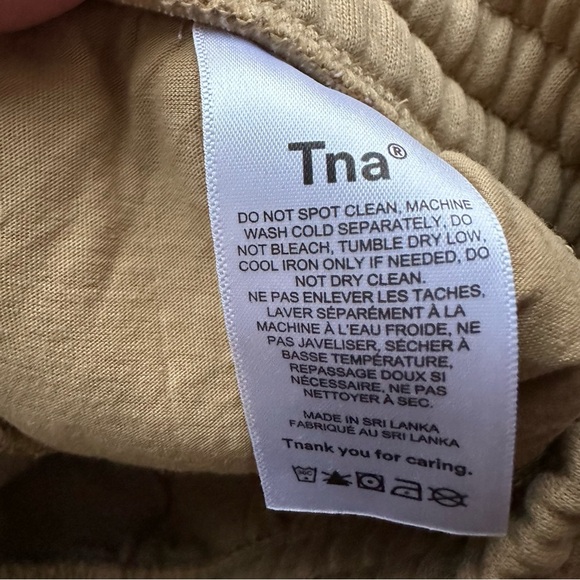 ARITZIA Tna Cozy AF Boyfriend Fleece TAN shorts -  S - Picture 14 of 15